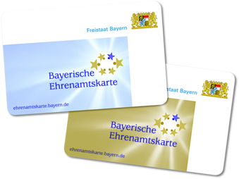 Bayerische Ehrenamtskarten im Scheckkartenformat