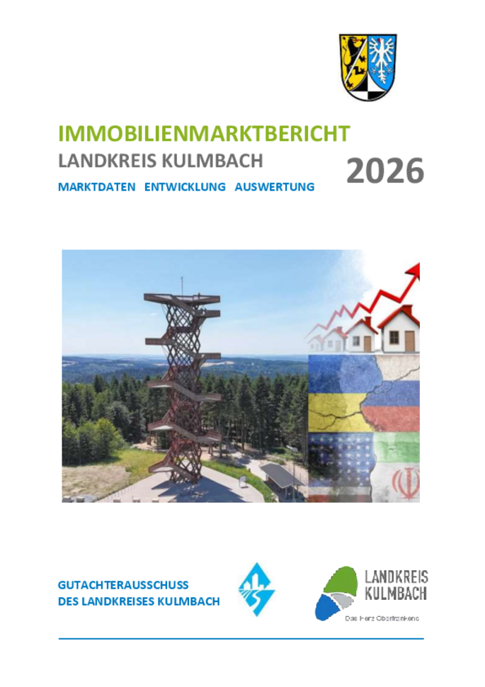 Titelseite Immobilienmarktbericht Landkreis Kulmbach 2026