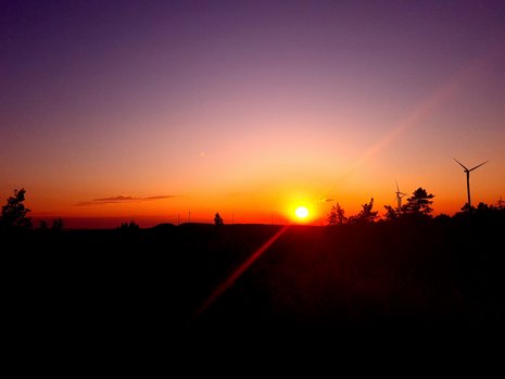 Sonnenuntergang über der Kirchleuser Platte, 31.05.2022, Jörg Geyer