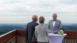 Trauung auf dem Pressecker Aussichtsturm