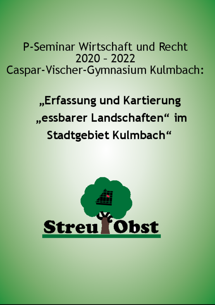 Titelseite "Essbare Landschaften" im landkreis Kulmbach