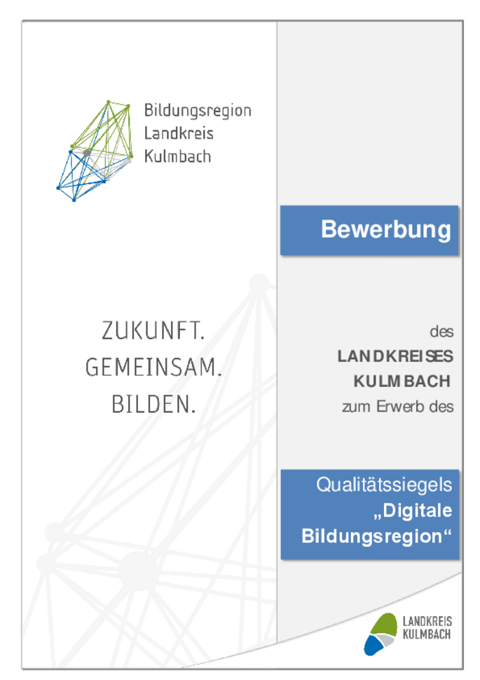 Titelblatt Bewerbung als Digitale Bildungsregion