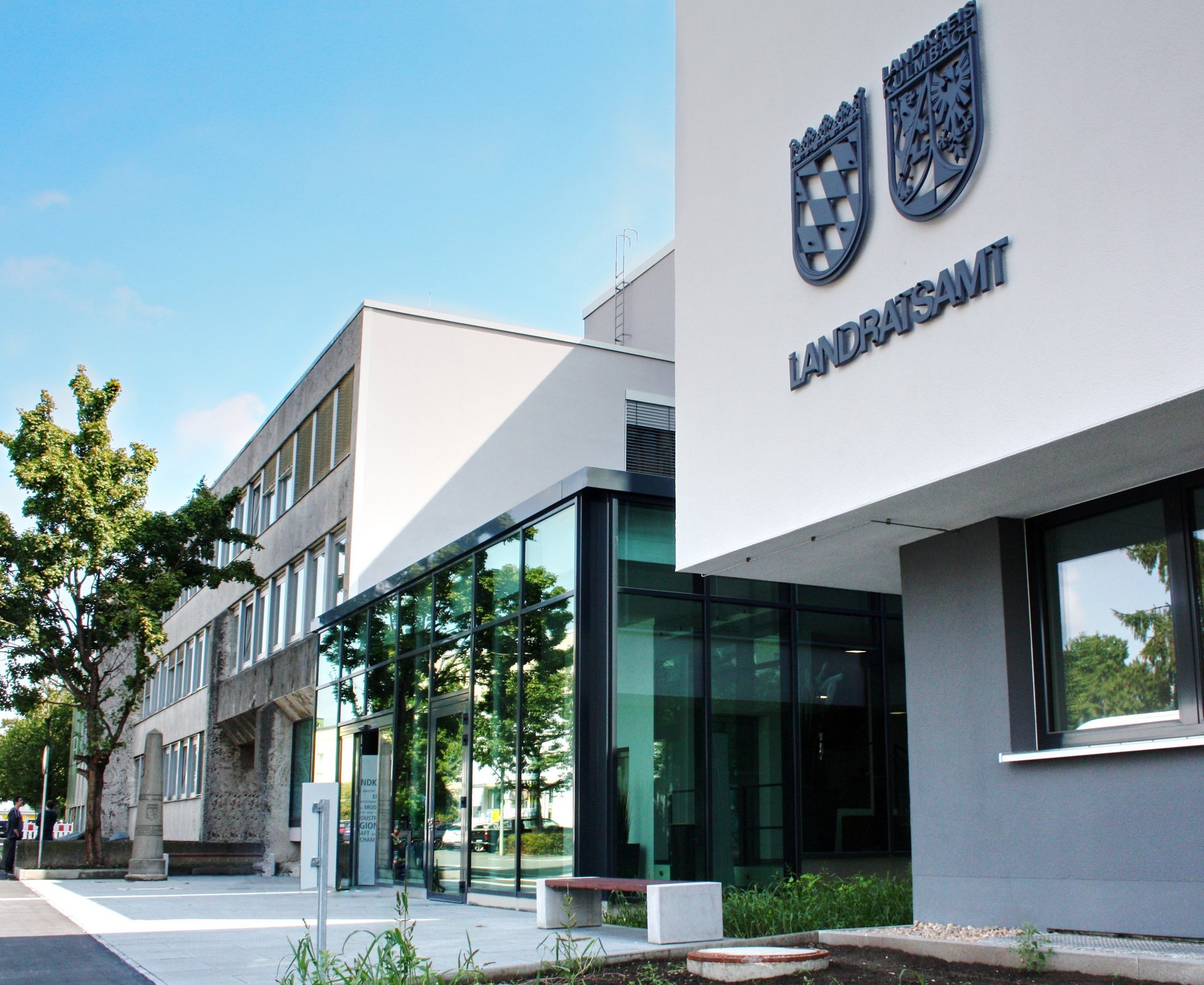 Eingangsbereich des Landratsamtes Kulmbach