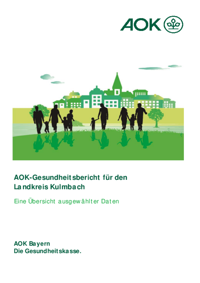 Titelseite AOK-Gesundheitsbericht Landkreis Kulmbach 2022