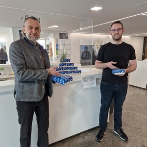 Personen mit Selbsttests