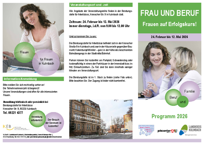 Flyer Frau und Beruf 2025