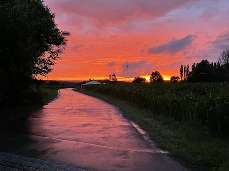 Abendrot bei Neuenmarkt, 06.07.2021, Benedikt Lehmann