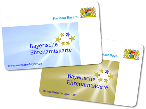 Bayerische Ehrenamtskarten im Scheckkartenformat