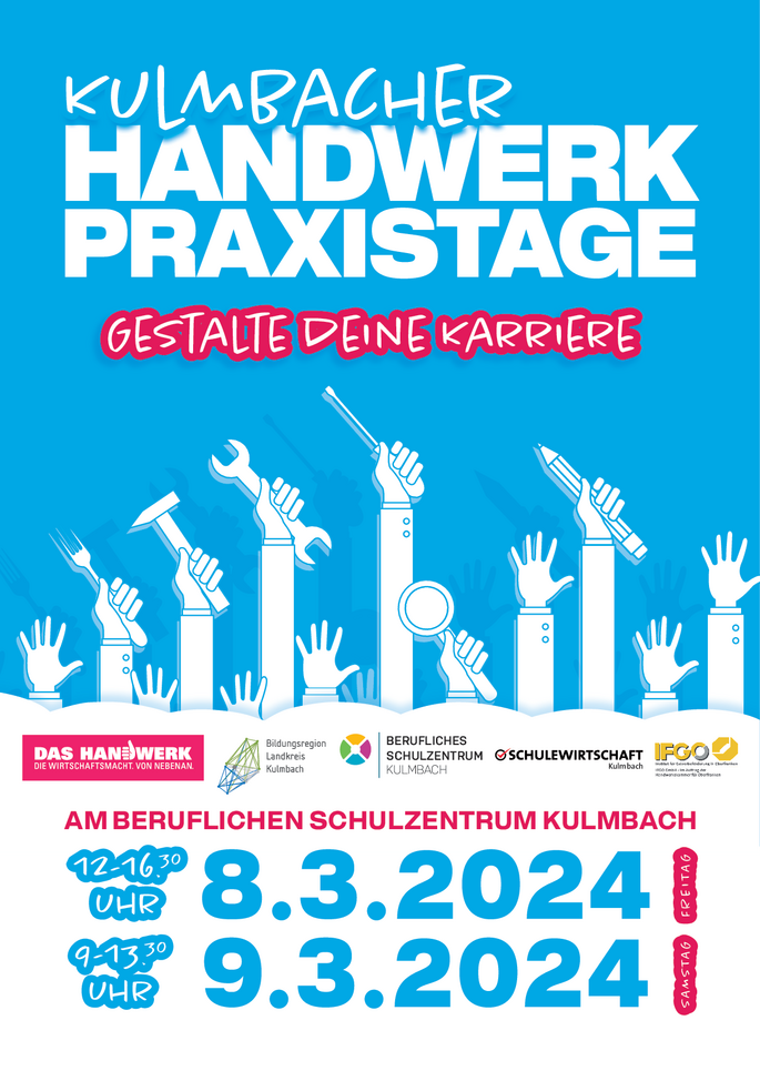 Plakat Kulmbacher Handwerk Praxistage