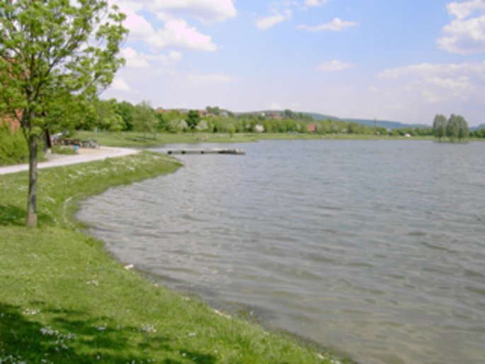 Blick auf den Oberauhof bei Kulmbach