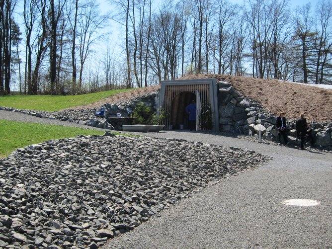 Eingang des Besucherbergwerks Kupferberg