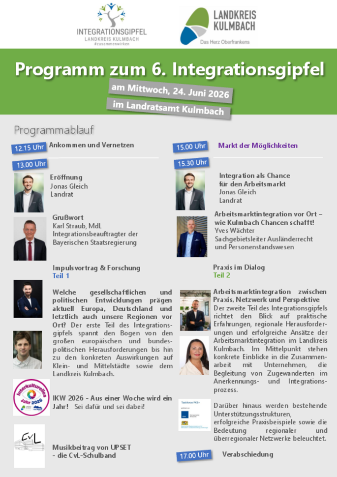 Titelblatt Programm Integrationsgipfel
