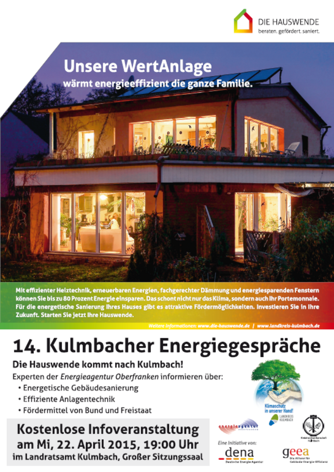 Plakat 14. Kulmbacher Energiegespräche