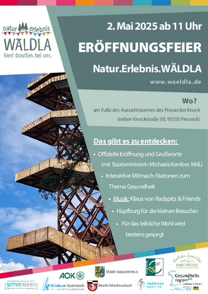 Flyer mit Programm zur Eröffnungsfeier