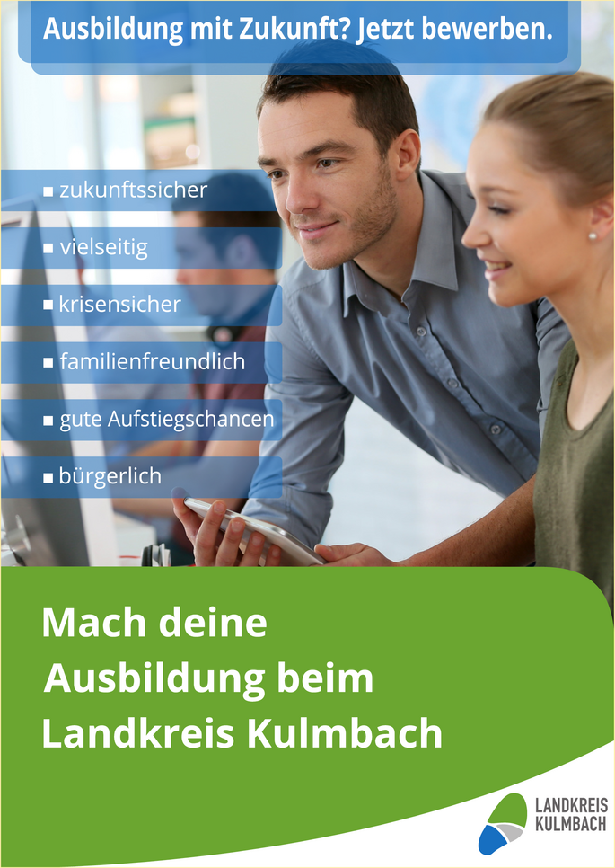 Plakat Ausbildung im Landkreis Kulmbach