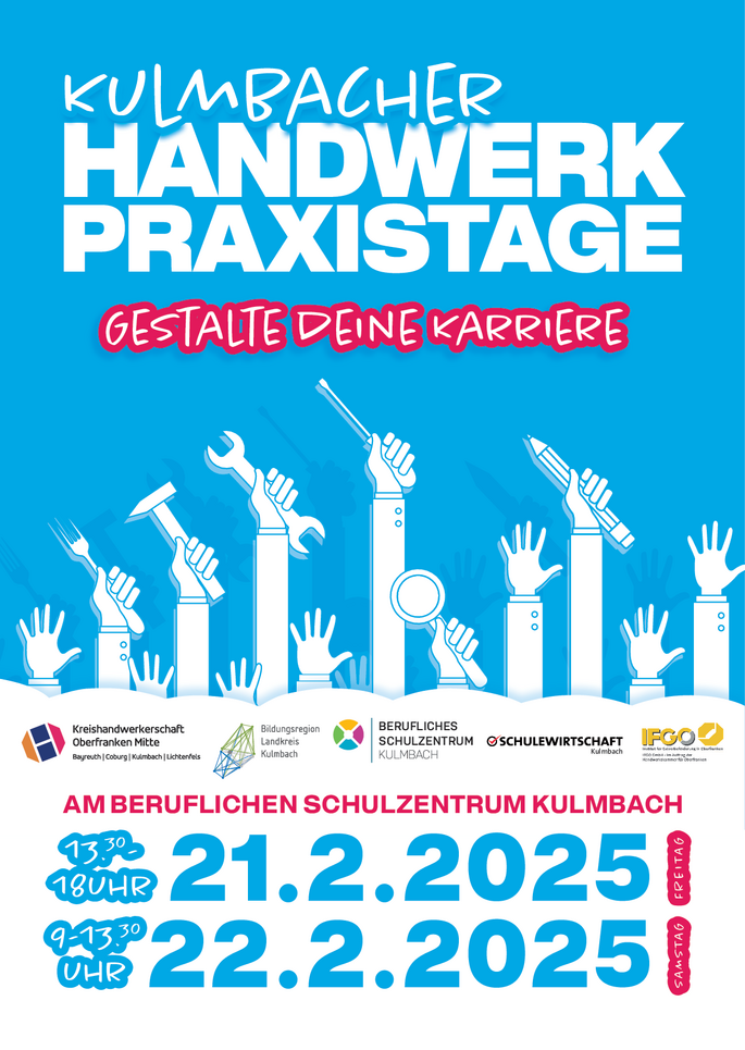 Plakat Kulmbacher Handwerk Praxistage