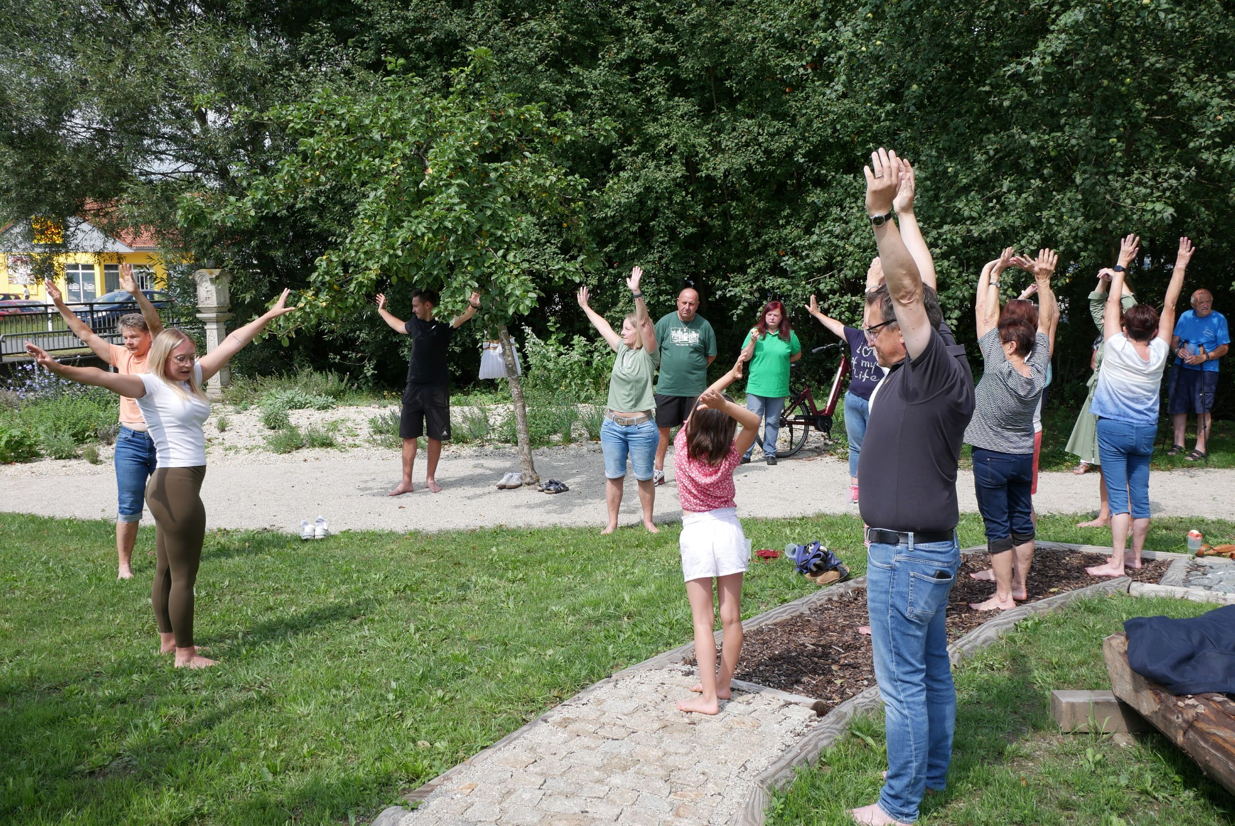 Personengruppe beim Yoga