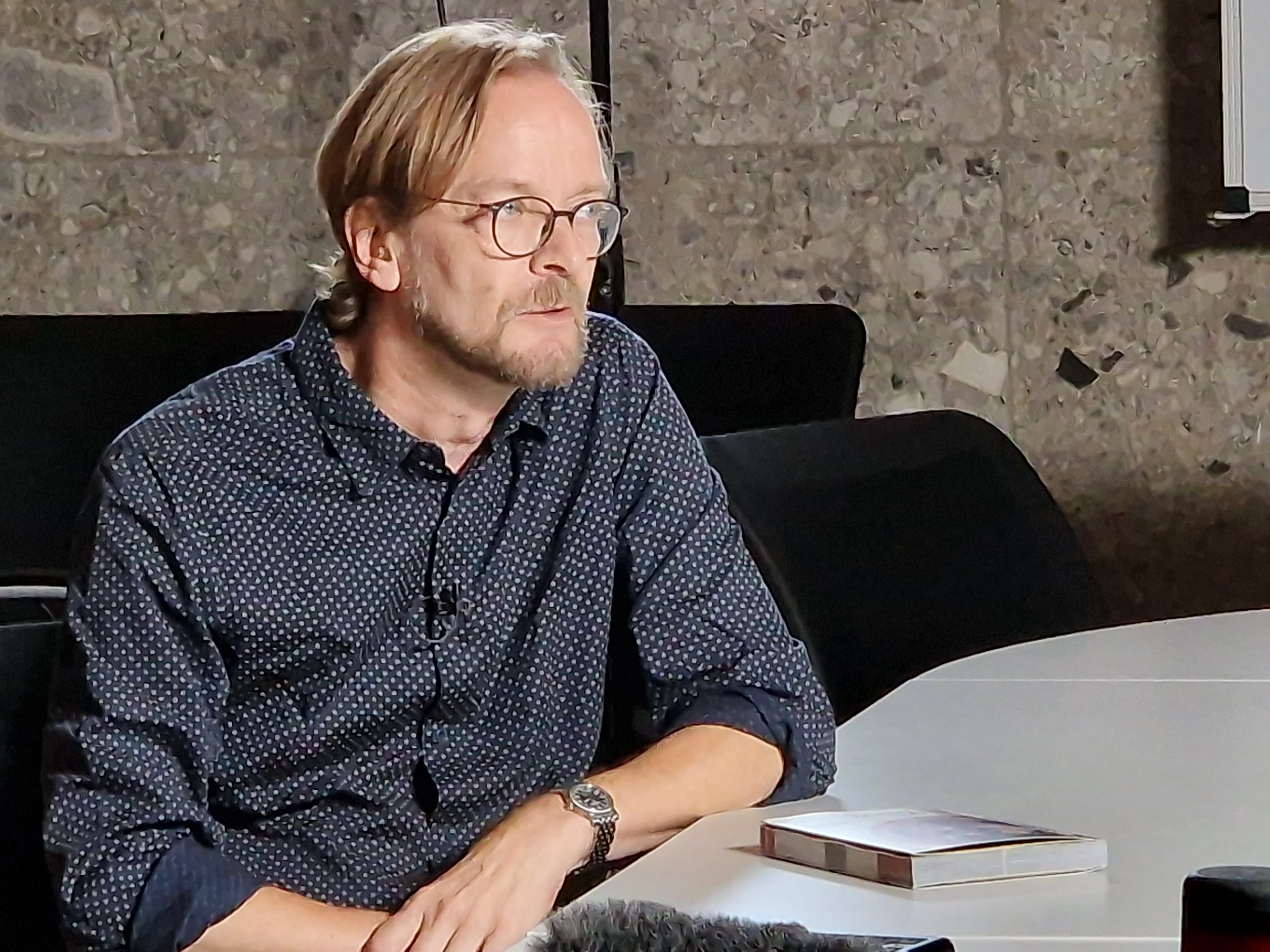 Filmaufnahmen im Landratsamt - Interview mit Norbert Heimbeck