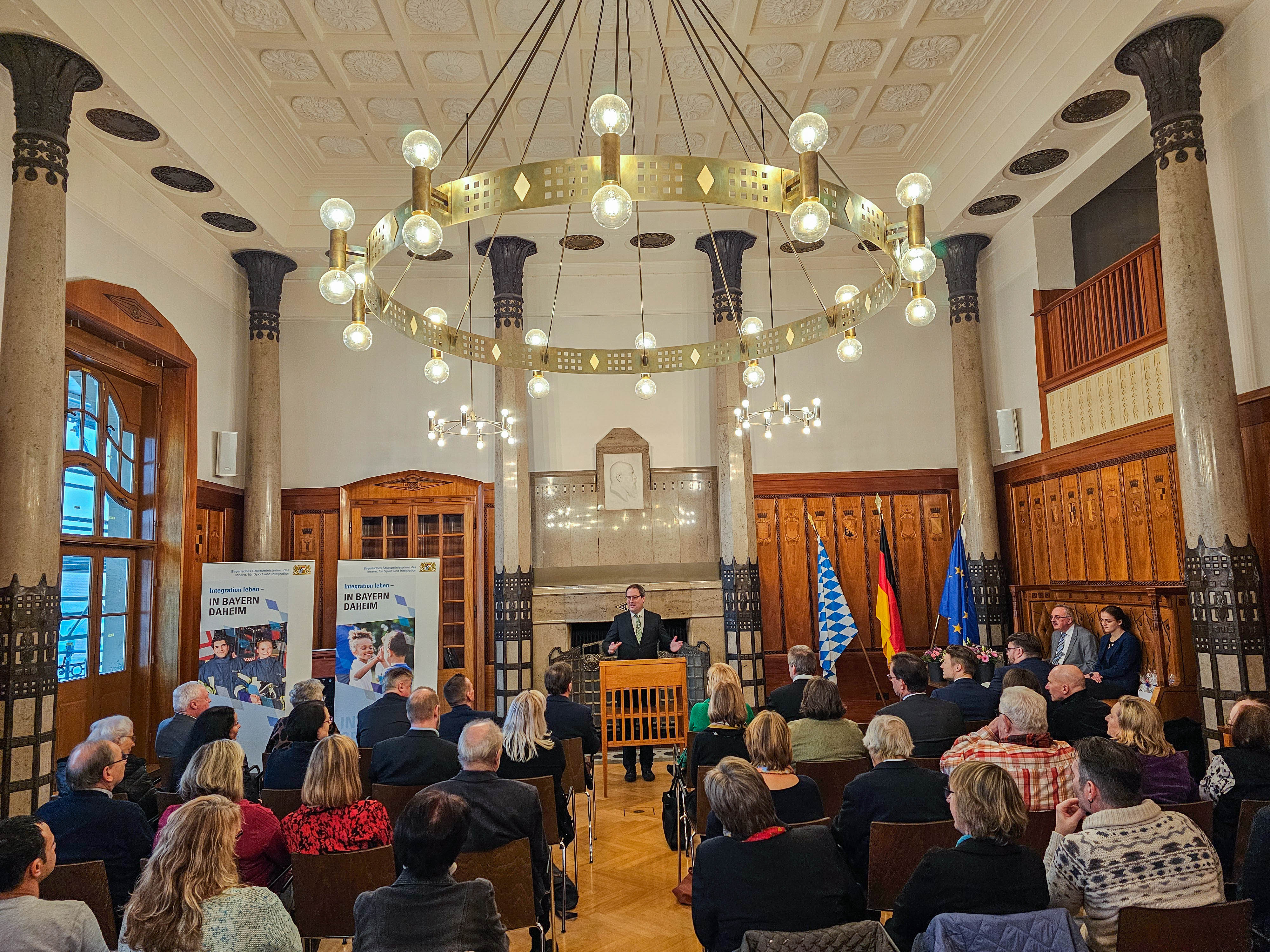 Blick in den Festsaal der Regierung von Oberfranken